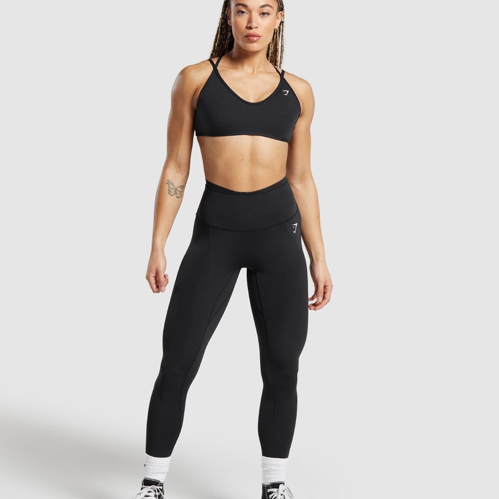 🖤Never worn!!! Gymshark Mesh Waistband Leggings with Scrunch Butt 🍑 XS 🖤